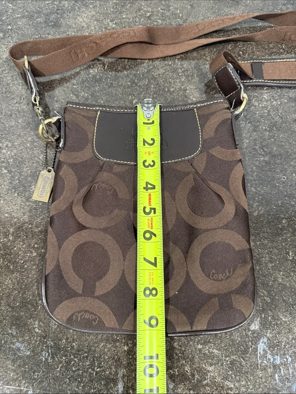 Vintage‎ Coach Brown Madison Crossbody Bag